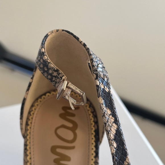 Sam Edelman Daniella Snakeskin block heel size 10 - Picture 6 of 9